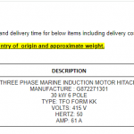 船用配件采购—三相船用感应电动机（CK-J20231007-01）询价-船用采购网-船舶物料采购-船务服务-一站式船用设备供应服务