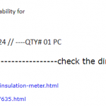 船舶配件—绝缘表（CK-J20231023-01）询价-船用采购网-船舶物料采购-船务服务-一站式船用设备供应服务