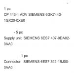 船舶配件—西门子备件（CK-J20231027-08）询价-船用采购网-船舶物料采购-船务服务-一站式船用设备供应服务