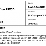 船用配件采购—燃油喷射管总成（CK-R20231011-10）询价-船用采购网-船舶物料采购-船务服务-一站式船用设备供应服务