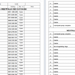 船用配件采购—WESTFALIA 备件（CK-R20231019-08）询价-船用采购网-船舶物料采购-船务服务-一站式船用设备供应服务