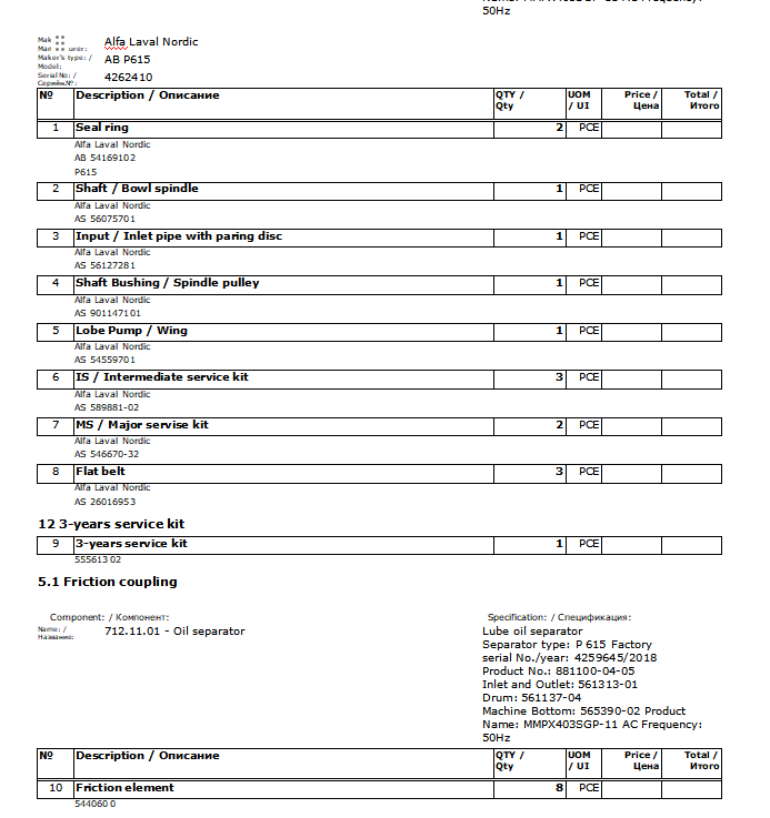 【询价】船用配件采购—Alfa Laval 备件（CK-R20231020-07）询价-泰州昌宽社区-报价采购-船用采购网-船舶物料采购-船务服务-一站式船用设备供应服务