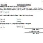 船用配件采购—空气压缩机备件（CK-R20231020-29）询价-船用采购网-船舶物料采购-船务服务-一站式船用设备供应服务