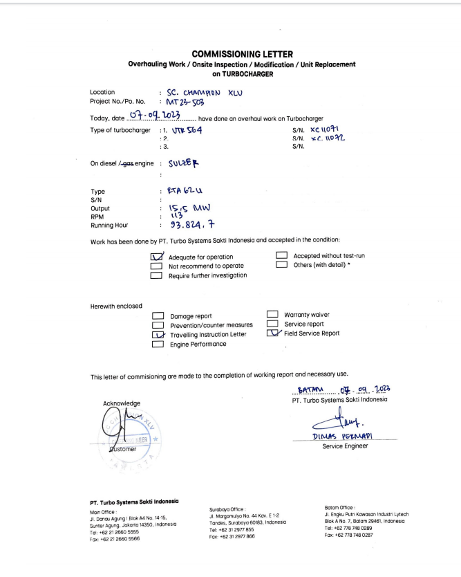 【询价】船舶配件—涡轮增压器（CK-R20231024-09）询价-泰州昌宽社区-报价采购-船用采购网-船舶物料采购-船务服务-一站式船用设备供应服务