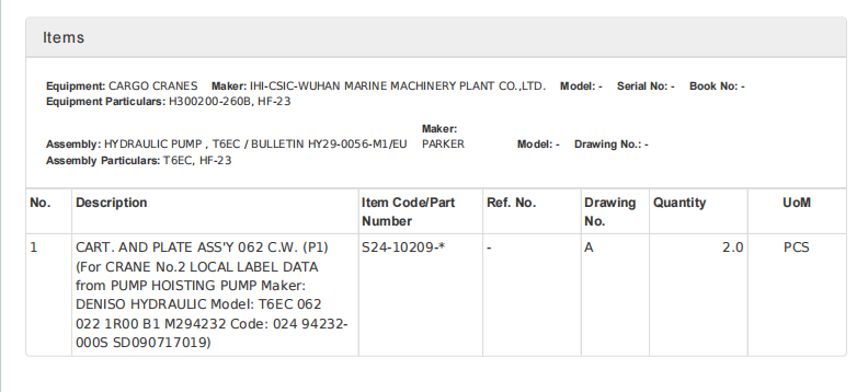【询价】船舶配件—液压泵（CK-H20231030-05）询价-泰州昌宽社区-报价采购-船用采购网-船舶物料采购-船务服务-一站式船用设备供应服务