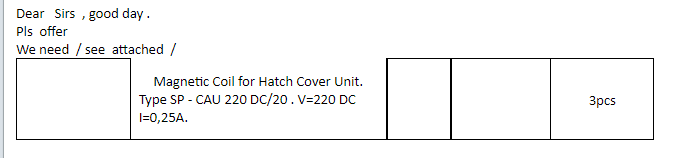 【询价】船舶配件—磁线圈备件（CK-J20231127-02）询价-泰州昌宽社区-报价采购-船用采购网-船舶物料采购-船务服务-一站式船用设备供应服务