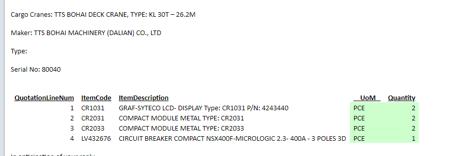 【询价】船舶配件—TTS配件（CK-H20231114-10）询价-泰州昌宽社区-报价采购-船用采购网-船舶物料采购-船务服务-一站式船用设备供应服务