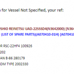 船舶配件—空气调节系统备件（CK-L20231130-07）询价-船用采购网-船舶物料采购-船务服务-一站式船用设备供应服务