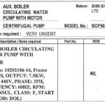 船舶配件—带电机的AUX.锅炉循环水泵（CK-H20231117-06）询价-船用采购网-船舶物料采购-船务服务-一站式船用设备供应服务