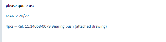 【询价】船舶配件—MAN备件（CK-R20231123-06）询价-泰州昌宽社区-报价采购-船用采购网-船舶物料采购-船务服务-一站式船用设备供应服务