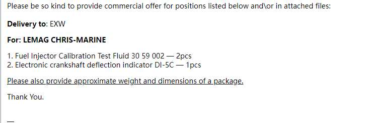 【询价】船舶配件—备件（CK-R20231116-16）询价-泰州昌宽社区-报价采购-船用采购网-船舶物料采购-船务服务-一站式船用设备供应服务