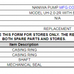船舶配件—NANIWA泵备件（CK-Y20231117-02）询价-船用采购网-船舶物料采购-船务服务-一站式船用设备供应服务