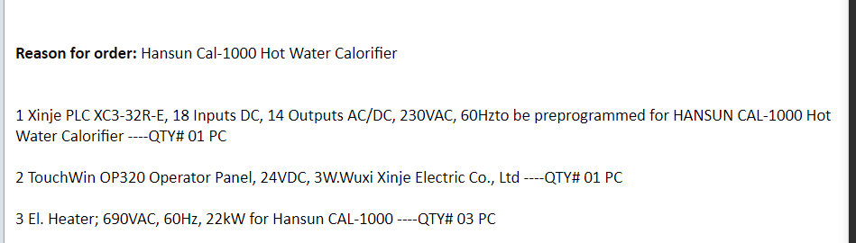 【询价】船舶配件—热水加热器备件（CK-J20231121-02）询价-泰州昌宽社区-报价采购-船用采购网-船舶物料采购-船务服务-一站式船用设备供应服务