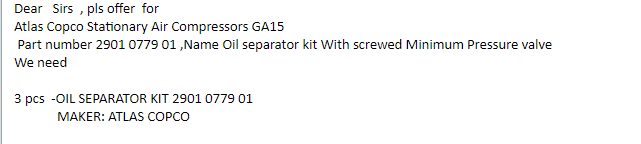 【询价】船舶配件—空气压缩机备件（CK-J20231103-01）询价-泰州昌宽社区-报价采购-船用采购网-船舶物料采购-船务服务-一站式船用设备供应服务