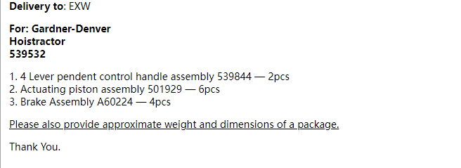 【询价】船舶配件—起重机备件（CK-R20231115-02）询价-泰州昌宽社区-报价采购-船用采购网-船舶物料采购-船务服务-一站式船用设备供应服务