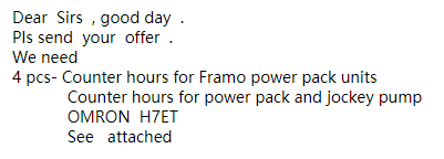 【询价】船舶配件—计数器（CK-J20231114-01）询价-泰州昌宽社区-报价采购-船用采购网-船舶物料采购-船务服务-一站式船用设备供应服务