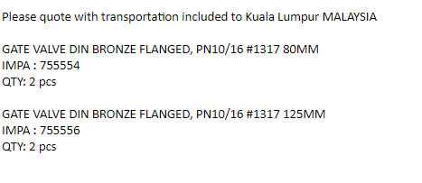 【询价】船舶配件—青铜法兰闸阀（CK-J20231117-02）询价-泰州昌宽社区-报价采购-船用采购网-船舶物料采购-船务服务-一站式船用设备供应服务