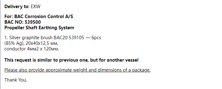 【询价】船舶配件—备件（CK-R20231116-08）询价-泰州昌宽社区-报价采购-船用采购网-船舶物料采购-船务服务-一站式船用设备供应服务