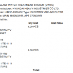 船舶配件—压载水处理系统备件（CK-H20231117-02）询价-船用采购网-船舶物料采购-船务服务-一站式船用设备供应服务