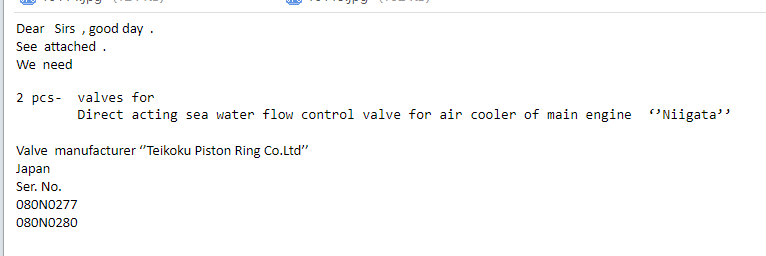 【询价】船舶配件—控制阀（CK-J20231113-03）询价-泰州昌宽社区-报价采购-船用采购网-船舶物料采购-船务服务-一站式船用设备供应服务