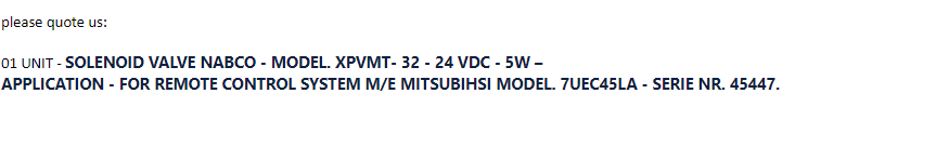 【询价】船舶配件—电磁阀备件（CK-R20231102-08）询价-泰州昌宽社区-报价采购-船用采购网-船舶物料采购-船务服务-一站式船用设备供应服务
