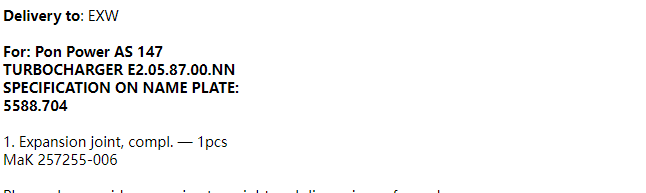 【询价】船舶配件—备件（CK-R20231101-01）询价-泰州昌宽社区-报价采购-船用采购网-船舶物料采购-船务服务-一站式船用设备供应服务