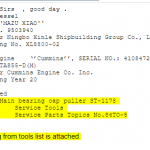 船舶配件—发动机备件（CK-J20231113-01）询价-船用采购网-船舶物料采购-船务服务-一站式船用设备供应服务