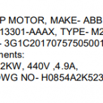 船舶配件—ABB舱底泵电机（CK-L20231117-03）询价-船用采购网-船舶物料采购-船务服务-一站式船用设备供应服务