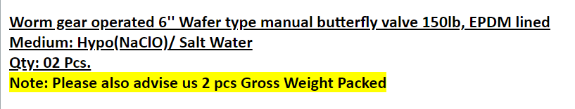 【询价】船舶配件—对夹式手动蝶阀（CK-L20231130-08）询价-泰州昌宽社区-报价采购-船用采购网-船舶物料采购-船务服务-一站式船用设备供应服务