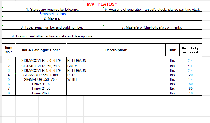 【询价】船舶配件—SIGMACOVER（CK-L20231122-06）询价-泰州昌宽社区-报价采购-船用采购网-船舶物料采购-船务服务-一站式船用设备供应服务