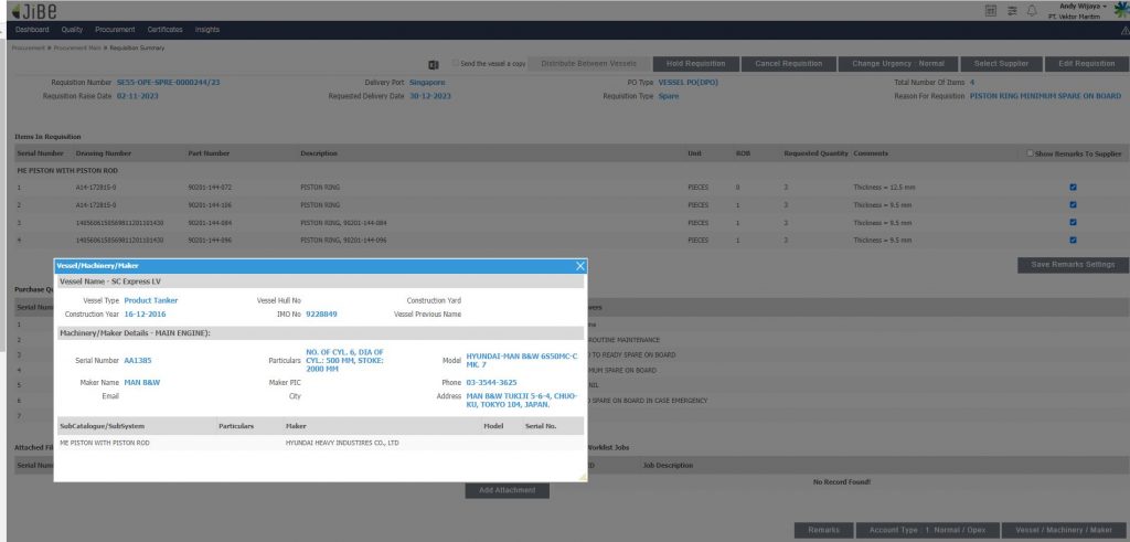 【询价】船舶配件—主发动机备件（CK-R20231117-04）询价-泰州昌宽社区-报价采购-船用采购网-船舶物料采购-船务服务-一站式船用设备供应服务
