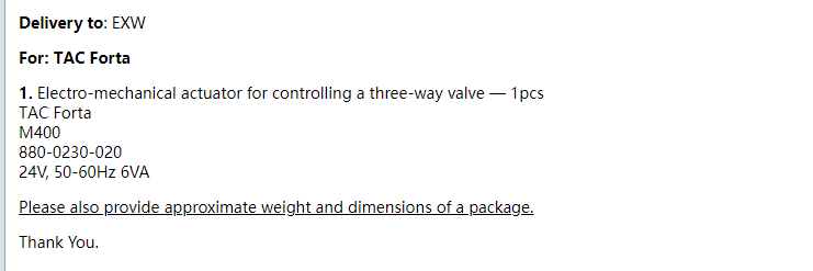 【询价】船舶配件—机电致动器（CK-R20231115-09）询价-泰州昌宽社区-报价采购-船用采购网-船舶物料采购-船务服务-一站式船用设备供应服务