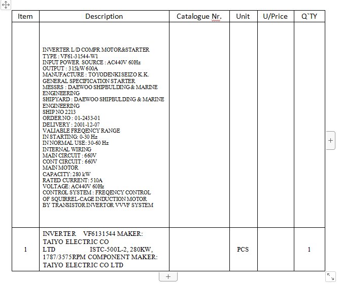 【询价】船舶配件—备件（CK-Y20231113-04）询价-泰州昌宽社区-报价采购-船用采购网-船舶物料采购-船务服务-一站式船用设备供应服务