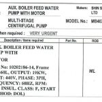 船舶配件—带电机的AUX.锅炉给水泵（CK-H20231117-07）询价-船用采购网-船舶物料采购-船务服务-一站式船用设备供应服务