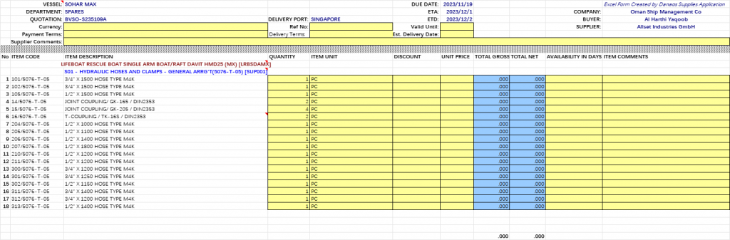 【询价】船舶配件—备件（CK-R20231113-08）询价-泰州昌宽社区-报价采购-船用采购网-船舶物料采购-船务服务-一站式船用设备供应服务