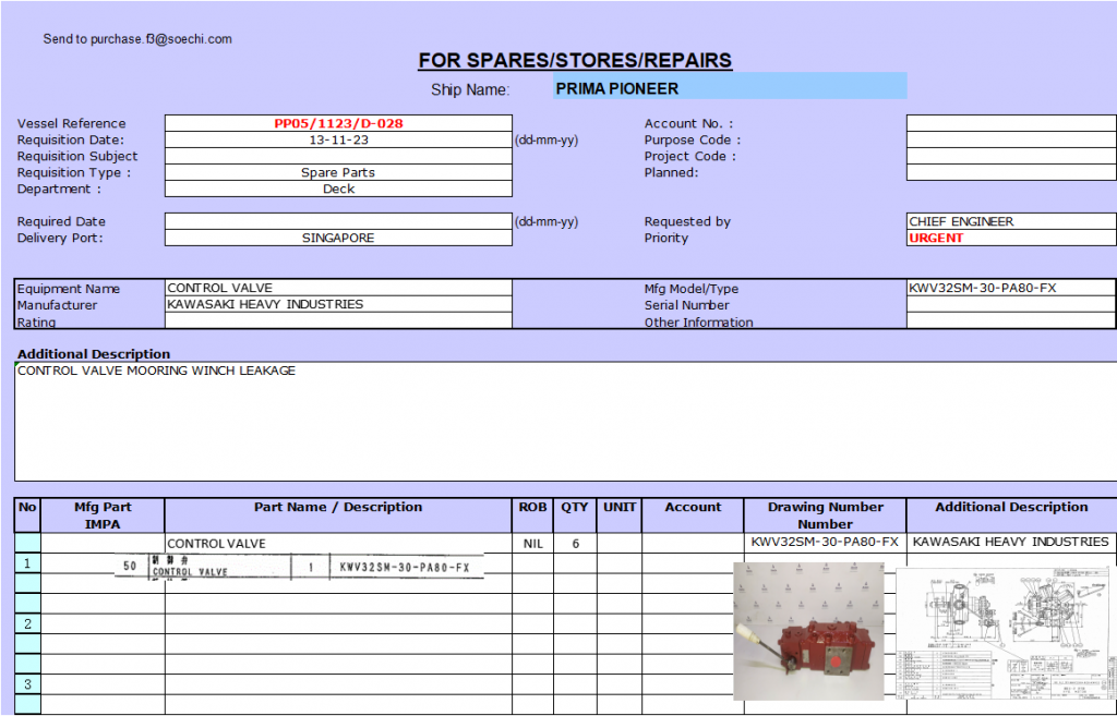 【询价】船舶配件—控制阀备件（CK-R20231114-13）询价-泰州昌宽社区-报价采购-船用采购网-船舶物料采购-船务服务-一站式船用设备供应服务
