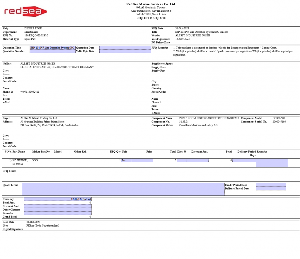 【询价】船舶配件—传感器（CK-R20231101-14）询价-泰州昌宽社区-报价采购-船用采购网-船舶物料采购-船务服务-一站式船用设备供应服务