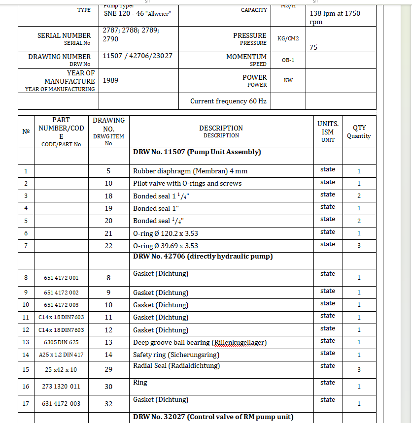 【询价】船舶配件—泵备件（CK-R20231120-10）询价-泰州昌宽社区-报价采购-船用采购网-船舶物料采购-船务服务-一站式船用设备供应服务