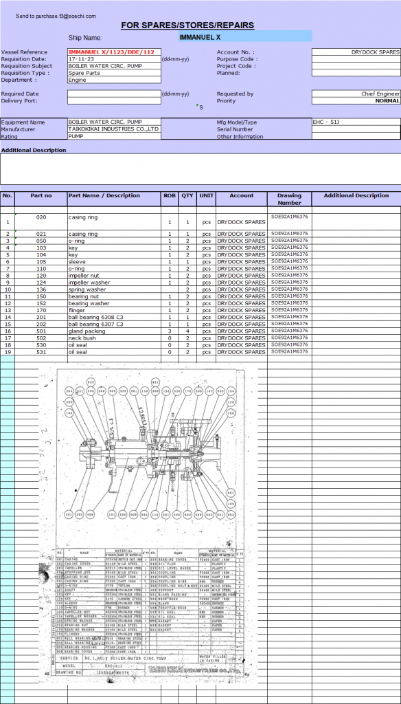 【询价】船舶配件—发动机备件（CK-R20231120-17）询价-泰州昌宽社区-报价采购-船用采购网-船舶物料采购-船务服务-一站式船用设备供应服务