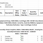 船舶配件—TAIKO备件（CK-J20231121-03）询价-船用采购网-船舶物料采购-船务服务-一站式船用设备供应服务