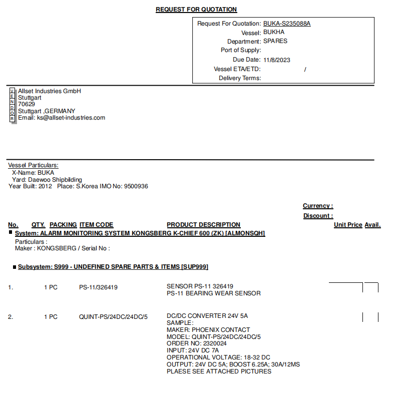 【询价】船舶配件—备件（CK-R20231102-06）询价-泰州昌宽社区-报价采购-船用采购网-船舶物料采购-船务服务-一站式船用设备供应服务