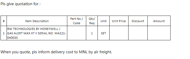 【询价】船舶配件—气体警报（CK-L20231214-10）询价-泰州昌宽社区-报价采购-船用采购网-船舶物料采购-船务服务-一站式船用设备供应服务