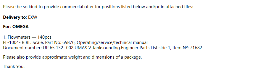 【询价】船舶配件—流量计（CK-R20231201-10）询价-泰州昌宽社区-报价采购-船用采购网-船舶物料采购-船务服务-一站式船用设备供应服务