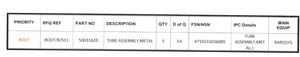 【询价】船舶配件—金属管组件（CK-Y20231228-07）询价-泰州昌宽社区-报价采购-船用采购网-船舶物料采购-船务服务-一站式船用设备供应服务
