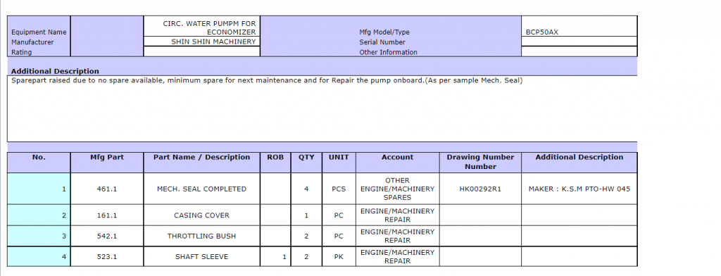 【询价】船舶配件—备件（CK-R20231211-27）询价-泰州昌宽社区-报价采购-船用采购网-船舶物料采购-船务服务-一站式船用设备供应服务