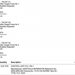 船舶配件—WESTFALIA备件（CK-R20231219-06）询价-船用采购网-船舶物料采购-船务服务-一站式船用设备供应服务