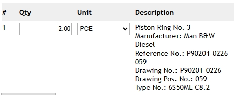 【询价】船舶配件—Man B&W活塞环（CK-C20231225-03）询价-泰州昌宽社区-报价采购-船用采购网-船舶物料采购-船务服务-一站式船用设备供应服务