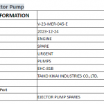 船舶配件—喷射泵备件（CK-C20231229-02）询价-船用采购网-船舶物料采购-船务服务-一站式船用设备供应服务