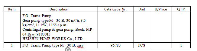 【询价】船舶配件—泵总成（CK-Y20231204-01）询价-泰州昌宽社区-报价采购-船用采购网-船舶物料采购-船务服务-一站式船用设备供应服务