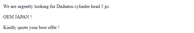 【询价】船舶配件—Daihatsu气缸盖（CK-R20231225-18）询价-泰州昌宽社区-报价采购-船用采购网-船舶物料采购-船务服务-一站式船用设备供应服务